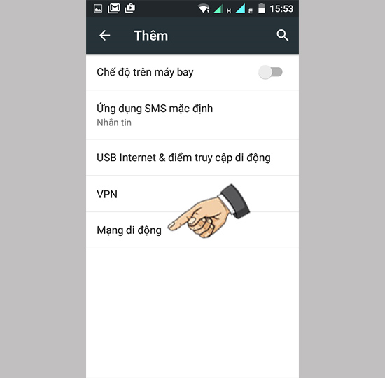 Vào mạng di động